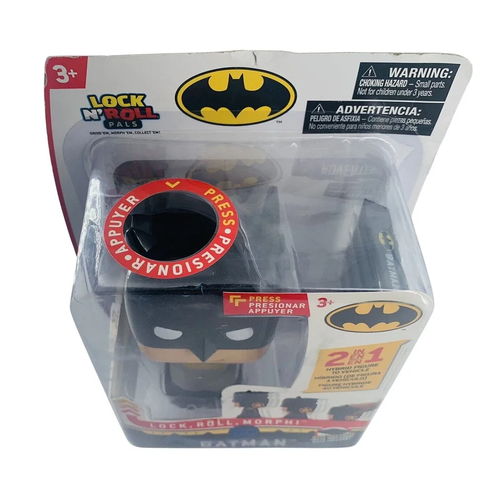 DC Batman Lock‎ N Roll Pals 2-in-1 Hybrid Figure to Vehicle Toy 236065 New